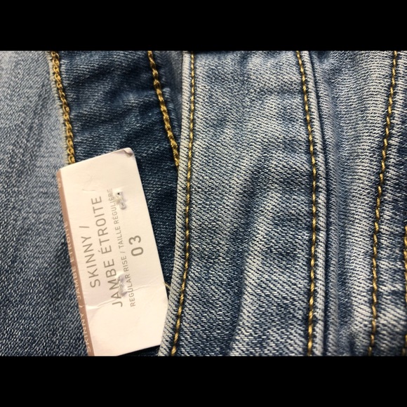 Ardene Eighty Two denim distressed jeans NWT skinny sizec3 - Picture 6 of 11